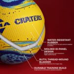 Nivia Crater Volleyball, Training Ball, Rubber Molded, Butyl Threadwounded Bladder, As per Basic Standard, Made for Beginners, to Play on Outdoor Surfaces (Size - 4, Yellow/Blue) - Image 4