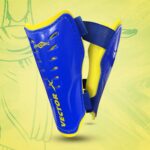 Vector X Football Shinguard with Adjustable Velcro for Boys Kids ( Blue/Yellow, Small/Medium) | for Football Games Matches, Training | Light Weight & Breathable - Image 7