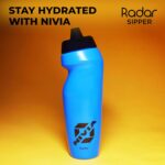 Nivia Radar Sippers Bottle for Sports Cycling, Gym & Running Bottle for Training, Exercise, Fitness- Portable, Light Weight, & Leakproof with Quick-Grip, 600ml (Royal/Blue) Low Density| Polyethylene - Image 2