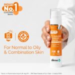 The Derma Co 1% Hyaluronic Sunscreen Aqua Gel SPF 50 PA++++ | Hydrating, Lightweight & Non-Greasy | No White Cast | Broad Spectrum & Blue Light Protection | Clinically Tested - (In-Vivo) | 50 g - Image 3