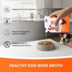 Dr.Pets Chicken Bone Broth for Dogs & Cats, Dog Food Meal Topper, Human Grade Preservative Free, Dog Treats for All Life Stages, Natural Supplements -Parent (Pack of 1) - Image 3