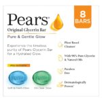 Pears Original Glycerin Soap Bar - Pure & Gentle Glow | With 98% Pure Glycerin | For Hydration & Glow | With Plant Based Cleanser for Skin & Body | Paraben-free | 125gms x 8 - Image 9