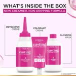 L'Oréal Paris Casting Crème Gloss Hair Color With Glycolic Gloss Complex | 5X Glossier Hair Color | Shade 300 - Darkest Brown | 60g + 40ml + 60g - Image 6