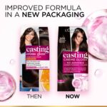 L'Oréal Paris Casting Crème Gloss Hair Color With Glycolic Gloss Complex | 5X Glossier Hair Color | Shade 300 - Darkest Brown | 60g + 40ml + 60g - Image 9