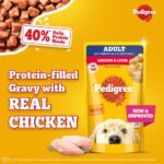 Pedigree Adult Wet Dog Food, Chicken & Liver Chunks in Gravy, 130 g (Pack of 12), Complete & Balanced Meal for Adult Dogs - Image 10