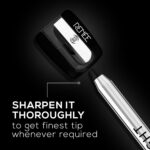 RENEE Midnight Kohl Kajal Pencil | Waterproof, Smudgeproof With Sharpener | 24 Hours Long Stay | Darkest Black | One Swipe Application | Vitamin E, Olive Oil and Castor Oil | Matte Finish |1.5 Gm - Image 6