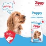 Zippy Puppy Dry Dog Food - 1.2 Kg, Real Chicken & Vegetables, Nutritionally Balanced Dog Food for All Breeds, with Vitamins, Minerals, Probiotics & Salmon Oil - Image 3