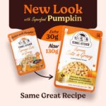 Kennel Kitchen Supreme Cuts in Gravy, Chicken Recipe with Pumpkin, 130g (Pack of 12) | Wet Dog Food Gravy for Adult & Puppy | Limited Ingredient Chunks High in Fibre & Good for Hydration - Image 3