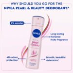 NIVEA Pearl And Beauty Deodorant, Spray, Female 72Hours, 150Ml - Image 4
