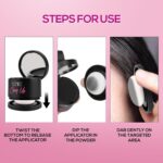 RENEE Cover-Up Hair Powder - Black | Covers Grey Roots & Bald Spots Instantly | Highly Pigmented, Fuller & Denser Look | Long-Lasting | Matte Finish | Fine Powder | Flawless Application | 4gm - Image 4