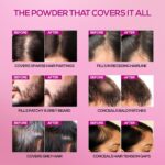 RENEE Cover-Up Hair Powder - Black | Covers Grey Roots & Bald Spots Instantly | Highly Pigmented, Fuller & Denser Look | Long-Lasting | Matte Finish | Fine Powder | Flawless Application | 4gm - Image 5
