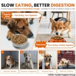 Foodie Puppies Stainless Steel Paw Bone Printed Bowl for Dogs, Cats & Any Pets - 700ml, Medium (Fiery Orange) I Non-Skid Rubber Bottom Food/Water Bowl I Non-Toxic & 100% Safe for Pets - Image 7