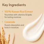 The Face Shop Rice & Ceramide Moisturizing Cream with Rice Extracts for Skin Brightening | Ceramide Moisturizer For Skin Barrier Repair | Paraben & Paraffins Free, Korean skin care products, 50ml - Image 4