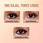 SWISS BEAUTY You & Eye Power Black Pencil Kajal | Waterproof & Smudge-Proof | 24 Hour Stay | Matte Finish Black Kajal | 0.30gm - Image 6