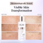 Olay 7in1 Ultra-light Face Serum | Niacinamide, Vitamin C, Collagen Peptides | Fights 7 Issues for Smooth & Glowing Skin | Normal to Oily Skin | Dermatologically Tested | Non Comedogenic | 30ml - Image 4