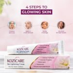 HealthVit Kozicare Skin Lightening Cream with Kojic Acid, Arbutin, Glutathione, All Types Hyper Pigmented Skin, Remove Spots- 15g - Image 4
