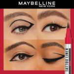 Maybelline New York Matte Pencil Eyeliner, Intense Pencil Eyeliner, Long-Lasting, Felt-Tip Applicator, Line Tattoo High Impact Liner, Black - Image 6