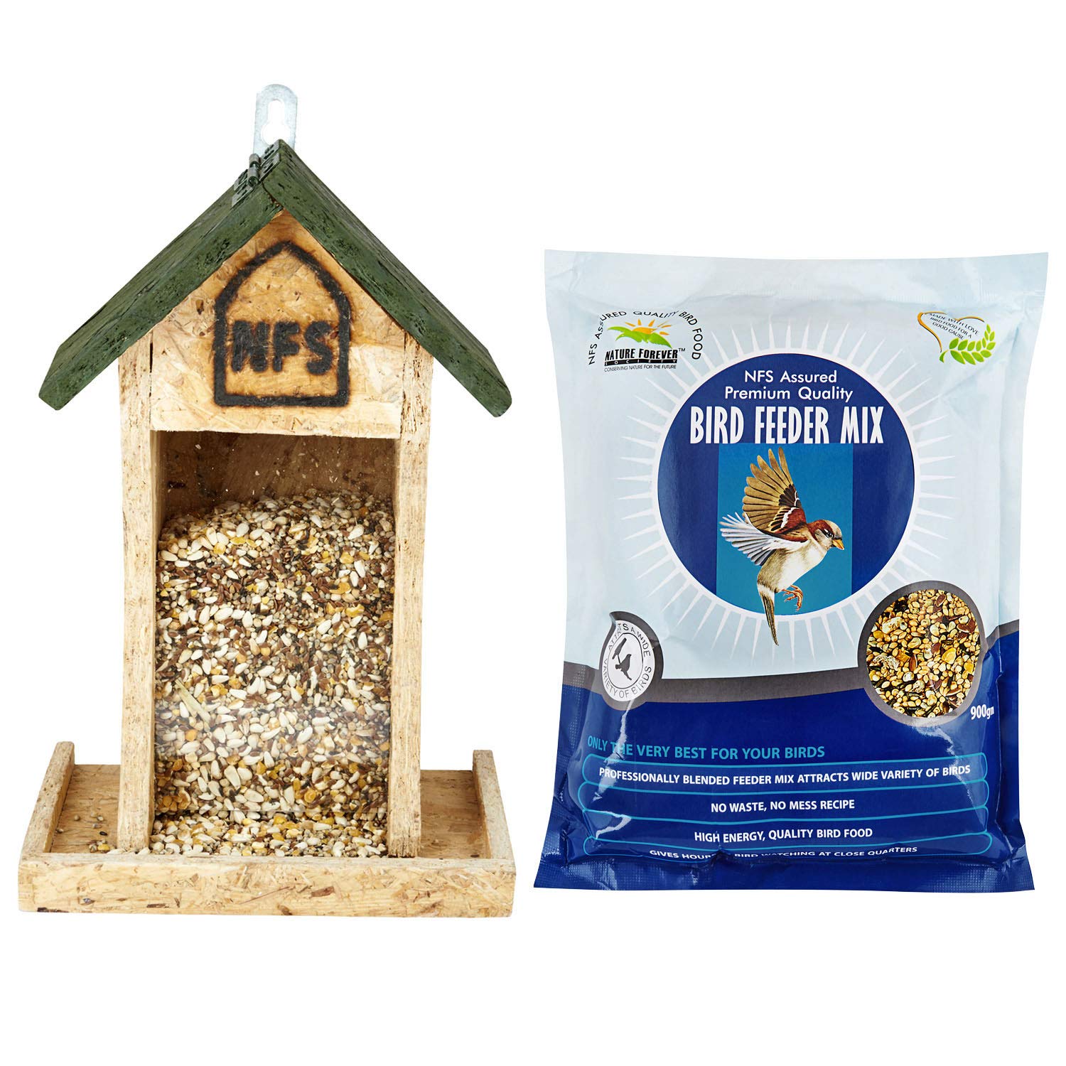 Bird Seeds Feeder Mix For All Life Stages, Millet, 900g, 1 Piece, All breed sizes - Image 3