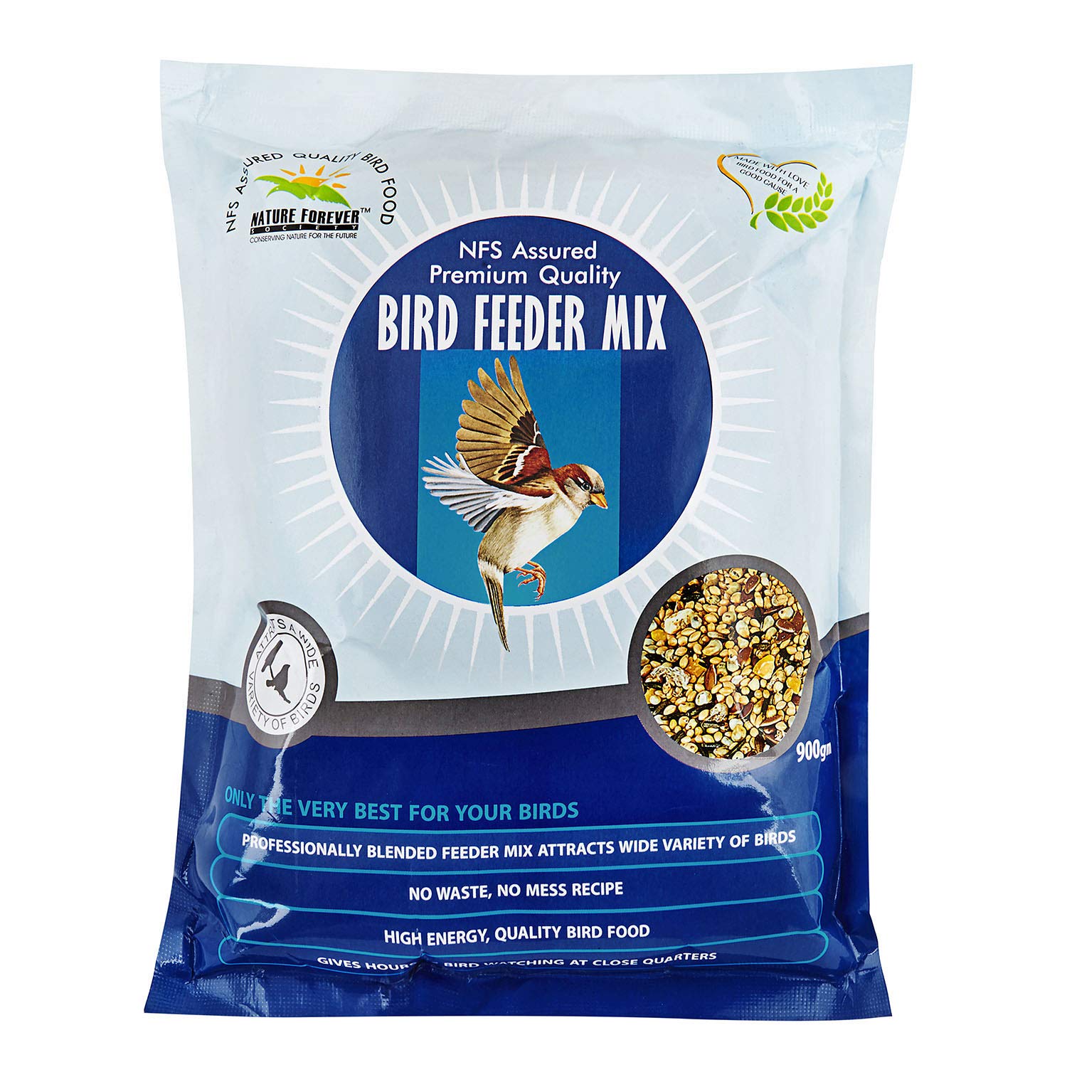 Bird Seeds Feeder Mix For All Life Stages, Millet, 900g, 1 Piece, All breed sizes - Image 7