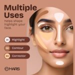 MARS SPF50 PA++++ Cancel Concealer with Radiant Natural Finish (6.0 ml) (05-SANDSTONE) | Lightweight | Medium to High Coverage | Long-Lasting & Multi-Purpose | Crease Resistant - Image 3