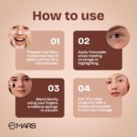 MARS SPF50 PA++++ Cancel Concealer with Radiant Natural Finish (6.0 ml) (05-SANDSTONE) | Lightweight | Medium to High Coverage | Long-Lasting & Multi-Purpose | Crease Resistant - Image 7