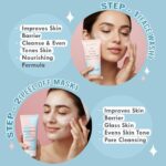 Glamveda Korean 7 Step Winter Skincare Kit for Women | Rice & Ceramide Routine | Gift Box | Skin Brightening, Anti-Ageing | Face Wash + Toner + Moisturizer + Serum + Mask + Sunscreen+ Under Eye Cream - Image 3