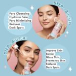 Glamveda Korean 7 Step Winter Skincare Kit for Women | Rice & Ceramide Routine | Gift Box | Skin Brightening, Anti-Ageing | Face Wash + Toner + Moisturizer + Serum + Mask + Sunscreen+ Under Eye Cream - Image 4
