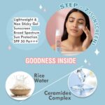 Glamveda Korean 7 Step Winter Skincare Kit for Women | Rice & Ceramide Routine | Gift Box | Skin Brightening, Anti-Ageing | Face Wash + Toner + Moisturizer + Serum + Mask + Sunscreen+ Under Eye Cream - Image 6