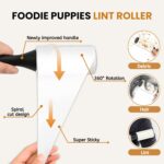Foodie Puppies Pet Hair Remover Lint Roller with Handle and 4 Refills (300 Sheets), Hair Remover for Dogs and Cats, Ideal for Clothes, Furniture, Coats, Car Seats, Carpets, Fabric, and Dust Cleaning - Image 5