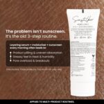 Personal Touch Sunscreen SPF 50 PA+++ for Face | Sunstalker Korea 3 in 1| Lightweight Sunscreen with No White Cast | Non-Greasy, Acne Safe & Oil-Free | With Niacinamide | For Oily & Dry Skin | 50 ml - Image 3