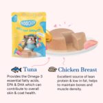 PETS EMPIRE Moochie Tasty Wet Cat Food (85 g Pack X 5) Grain Free Cats Gravy Meal, No Artificial Flavours Kitten Food, Non-Vegetarian Cat Foods Pouch, All Flavours Mix for Adults & Kittens - Image 6