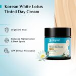 PILGRIM Korean White Lotus Face Cream with SPF 50 | White Lotus Day cream for women daily use | Face cream for dry skin, sensitive skin & oily skin | For Women and Men | 100g - Image 3