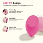 Gleva 4Pcs Makeup Blender Sponge Set, Soft Egg Shaped Blending Puff For Flawles Makeup, Blender for Liquid Foundation, Cream, Powder, Wet And Dry Makeup Applicator For Girls, Women (Pink) - Image 3