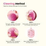 Gleva 4Pcs Makeup Blender Sponge Set, Soft Egg Shaped Blending Puff For Flawles Makeup, Blender for Liquid Foundation, Cream, Powder, Wet And Dry Makeup Applicator For Girls, Women (Pink) - Image 5