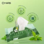 MARS Good pH Balance Refreshing Wipes (10 Wipes) | Green Tea Extract | Hydrated & Glowing Skin On-The-Go | Removes Light Makeup | Skin Friendly - Image 4
