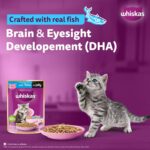 Whiskas Junior Kitten (2-12 Months) Wet Cat Food, Tuna in Jelly, 80 g (Pack of 14), Hydrating Food Made With Real Fish, 100% Complete & Balanced Nutrition for Kittens - Image 5