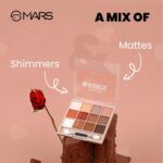 MARS 12 Shades Back to Basics Eyeshadow Palette with Free Applicator | Matte | Shimmer | Beginner Friendly & Long Lasting Eye Shadow Palette (14.4 gm) (Shade-02) - Image 3
