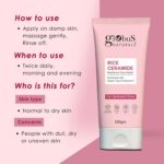 Globus Naturals Revival Rice Ceramide Festive Combo, For Korean Glass Skin, Set of 6 Face Wash 100gm, Cream 50gm, Scrub 50gm, Peel off Mask 100gm, Serum 30ml, Toner 100ml (430gm, RiceCombo16_Diwali) - Image 5