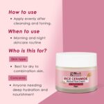 Globus Naturals Revival Rice Ceramide Festive Combo, For Korean Glass Skin, Set of 6 Face Wash 100gm, Cream 50gm, Scrub 50gm, Peel off Mask 100gm, Serum 30ml, Toner 100ml (430gm, RiceCombo16_Diwali) - Image 9
