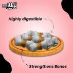 Milky Chew Chicken and Milk Flavored Dog Treats – High Protein Bone Style Chew Snacks for Training & Daily Rewards | Healthy Dog Treats for All Breeds and Life Stages - Image 5