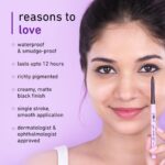 Plum Eye-Swear-By Kajal | Deep Black | Creamy Smooth | Smudge-Proof & Waterproof | Long-Lasting | Twist-Up Pencil | Enriched with Vitamin E | 100% Vegan & Cruelty-Free | 0.35g - Image 3