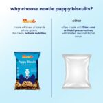 Nootie Milk Puppy Biscuits - Milk & Cheese Flavoured Treats for Puppies | Calcium-Rich, Highly Digestible & Nutritious | Suitable for All Breeds | 900g (Pack of 2) - Image 8