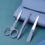 16 in 1 Manicure Pedicure Kit | Professional Nail Care Grooming Set with Clippers, Scissors, Cuticle Tools & Callus Removers | Stainless Steel Travel Case Kit | Blue - Image 4