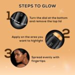 RENEE Hot Shot Face & Body Glowstick 30gm, Moisturizing, Weightless, Shimmery Finish Illuminating Stick | Infused With Rosehip & Avocado Oil, Boosts Skin Radiance Instantly - Image 5