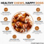Foodie Puppies Superbone All Natural Chicken Knotted Dog Treat, 7 in 1 (Salmon Oil, Pack of 1) | Highly-Digestible Training Chew Treat | Healthy and Tasty Snack Suitable for All Breeds of Dogs - Image 4