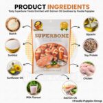 Foodie Puppies Superbone All Natural Chicken Knotted Dog Treat, 7 in 1 (Salmon Oil, Pack of 1) | Highly-Digestible Training Chew Treat | Healthy and Tasty Snack Suitable for All Breeds of Dogs - Image 7