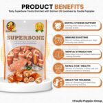 Foodie Puppies Superbone All Natural Chicken Knotted Dog Treat, 7 in 1 (Salmon Oil, Pack of 1) | Highly-Digestible Training Chew Treat | Healthy and Tasty Snack Suitable for All Breeds of Dogs - Image 8