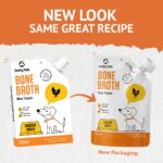 Goofy Tails Chicken Bone Broth for Dogs 300ml (100ml X 3 Pack), Human Grade, Preservative Free, Gut Friendly Dog Food Topper, Dog Supplements with Natural Collagen - Image 3