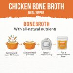 Goofy Tails Chicken Bone Broth for Dogs 300ml (100ml X 3 Pack), Human Grade, Preservative Free, Gut Friendly Dog Food Topper, Dog Supplements with Natural Collagen - Image 9