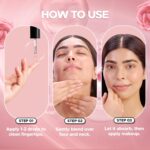 Hilary Rhoda Smooth Blur Primer Serum for face | Pore Minimizer | Niacinamide Infused | Hydrating Makeup Primer | Smooth & Glowing Skin | (Rose Shade 01) - 30ml - Image 6